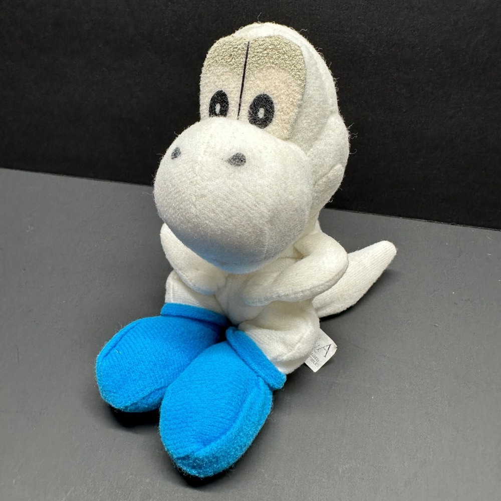 Vintage 1997 BD&A Yoshi's Story White Yoshi Pre Order Mail In Beanie Plush RARE